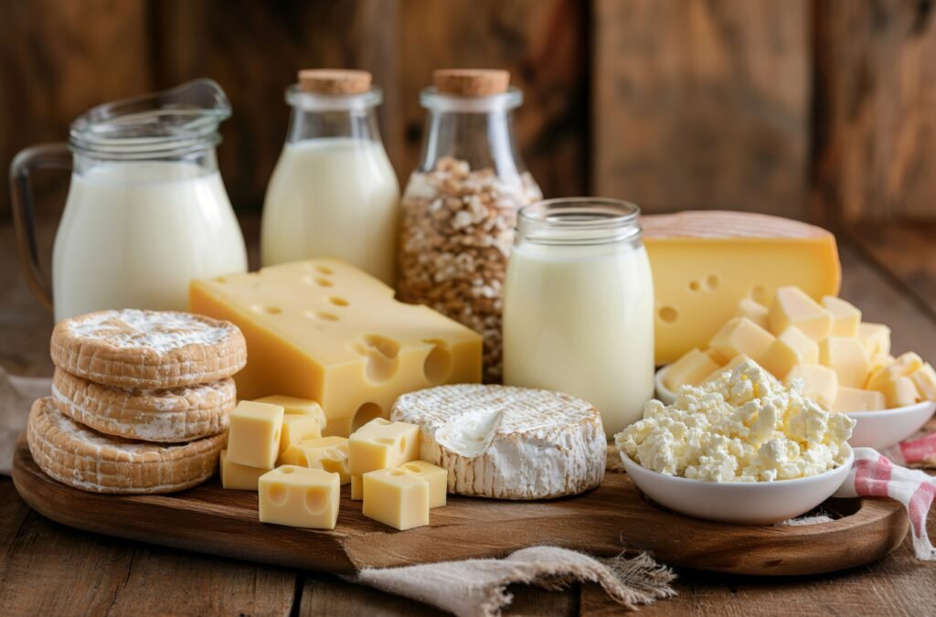 assorted dairy products